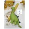 Χειροποίητη Πασχαλινή λαμπάδα για αγόρι με υφασμάτινο "Δεινόσαυρο" πράσινο