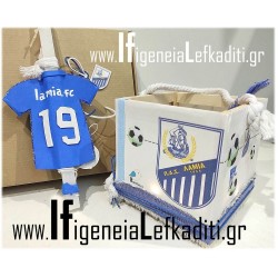 Πασχαλινό Σετ για αγόρι λαμπάδα 2 όψεων και φανάρι ΠΑΣ ΛΑΜΙΑΣ