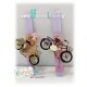  Πασχαλινές λαμπάδες για κορίτσια «Μεταλλικά ποδήλατα»