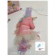 Χειροποίητη πασχαλινή λαμπάδα για κορίτσι "Μονόκερος Unicorn" ροζ