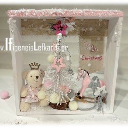 Χριστουγεννιάτικο κάδρο «My 1st Christmas baby girl ”