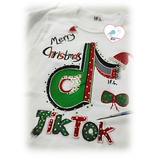 Χριστουγεννιάτικο μπλουζάκι ΤΙΚ ΤΟΚ με όνομα