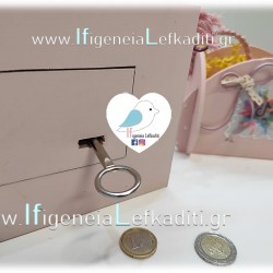Ξύλινος Κουμπαράς σπιτάκι ΤΙΚ ΤΟΚ tiktok με όνομα παιδιού