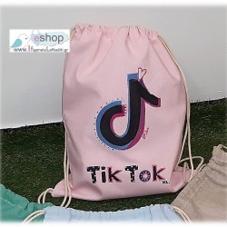 Χειροποίητο ζωγραφιστό σακίδιο TIK-TOK