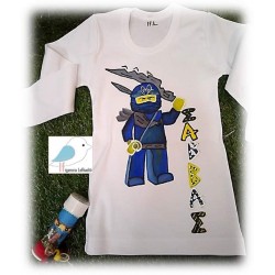 Ζωγραφιστό μπλουζάκι και σαπουνόφουσκα leggo ninjago