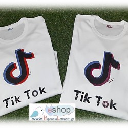 Χειροποίητο Ζωγραφιστό μπλουζάκι TIK- TOK