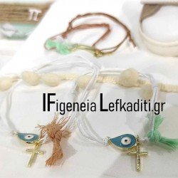 Μαρτυρικά βάπτισης – Αερόστατο μέντα / Γαλάζια σύννεφα