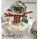 Πλήρης Σετ Βάπτισης για αγόρι «Baby Litlle FARM / ΤΡΑΚΤΕΡ» 