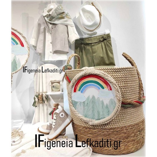 Σετ βάπτισης για Αγόρι με Θέμα Rainbow Boho,