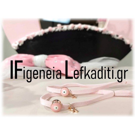 Μαρτυρικά Βάπτισης «Minnie Mouse – Φιογκάκια» pink black Μαρτυρικά Βάπτισης «Minnie Mouse – Φιογκάκια» pink black