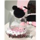 Σετ Βάπτισης για κορίτσι «Minnie Mouse – Φιογκάκια» pink black Σετ Βάπτισης για κορίτσι «Minnie Mouse – Φιογκάκια» pink black