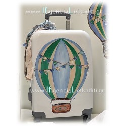 Βαλίτσα τρόλεϊ ζωγραφισμένη στο χέρι Αερόστατο