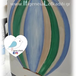 Βαλίτσα τρόλεϊ ζωγραφισμένη στο χέρι Αερόστατο