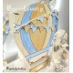 Σετ βάπτισης για αγόρι Αερόστατο / AIRBALLOON με αρκουδάκι