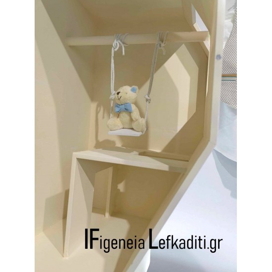 Σετ βάπτισης για αγόρι Αερόστατο / AIRBALLOON με αρκουδάκι