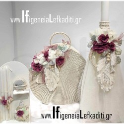 Βαπτιστικό Σετ “Boho Little Flowers» λουλούδι Σάπιο μήλο