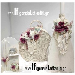 Βαπτιστικό Σετ “Boho Little Flowers» λουλούδι Σάπιο μήλο