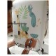 Σετ Βάπτισης ζωάκια "Καμηλοπάρδαλη Παπαγάλος" με βαλίτσα ζωγραφισμένη
