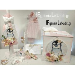 Σετ Βάπτισης για κορίτσι Πιγκουίνος «Little Penguins Flower”