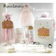 Σετ βάφτισης ''Little princess'' με βαλίτσα ζωγραφισμένη και όνομα παιδιού   