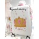 Σετ βάφτισης ''Little princess'' με βαλίτσα ζωγραφισμένη και όνομα παιδιού   