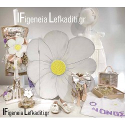 Σετ βάπτισης για κορίτσι «Floral - Μαργαρίτα Λουλούδι»