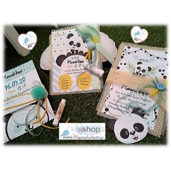 Χειροποίητα προσκλητήρια PANDA