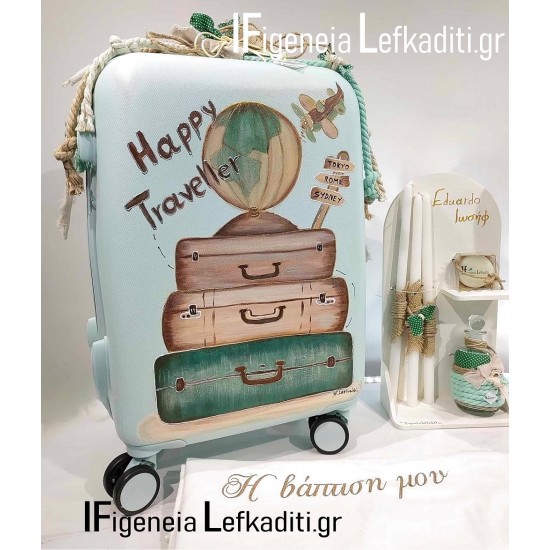 Βαπτιστικό Σετ για αγόρι ταξίδια / Happy Traveller