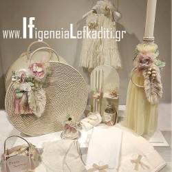 Ρομαντικό Σετ Βάπτισης για κορίτσι “Little boho floral”