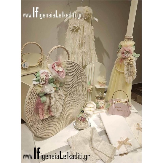 Ρομαντικό Σετ Βάπτισης για κορίτσι “Little boho floral”